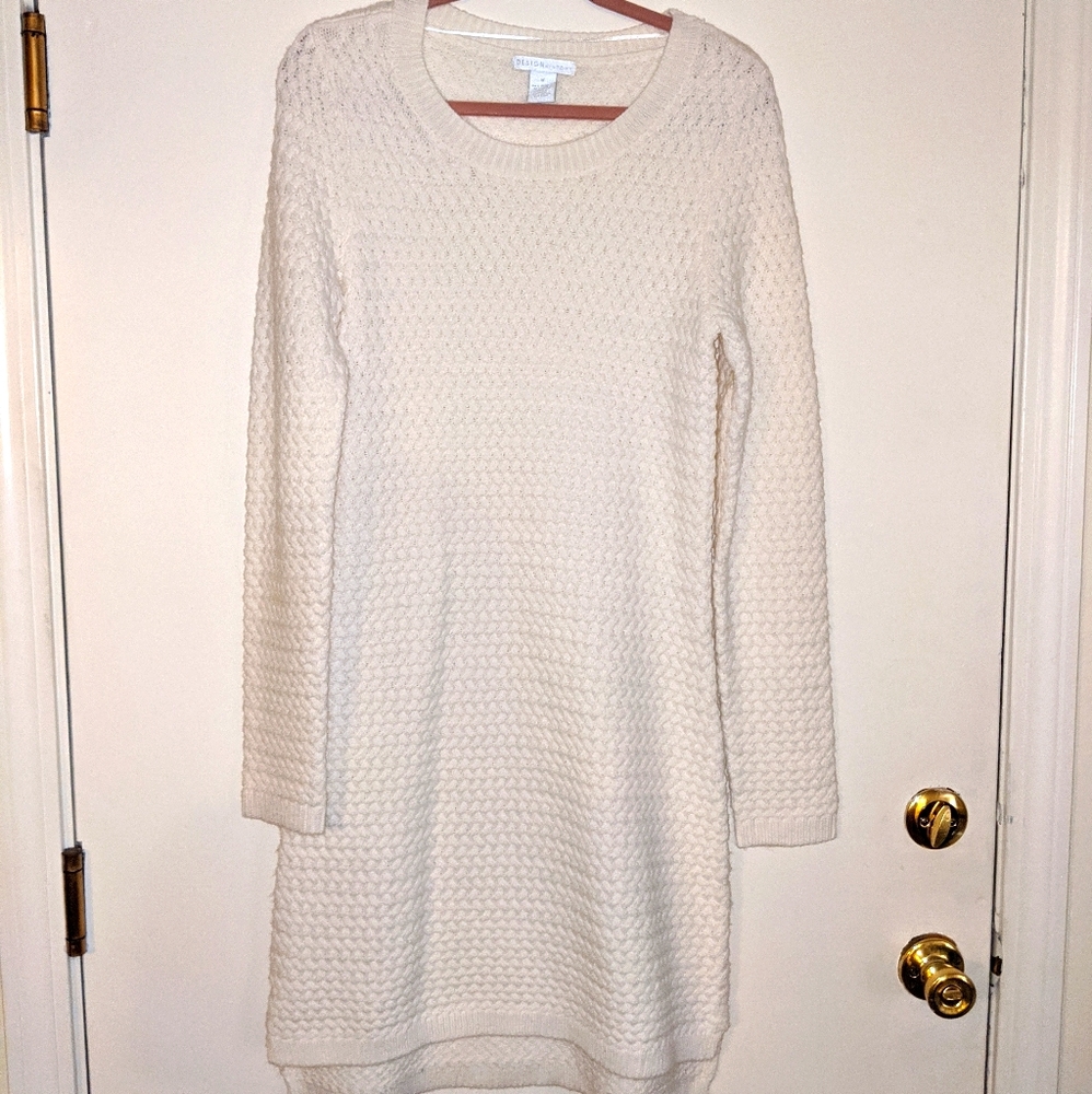 Design History Creamy Knit Sweater Dress